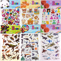 Cartoon Stickers Children Childhood Post-Painting Kindergarten Primary And Middle School Students Reward Praise Bubble Solid Stickup and Leaflet Clothing