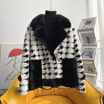 zqqz imported velvet mink whole mink fur coat chandelier fashion tide mink coat women short 2010