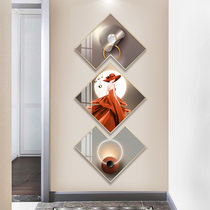 Fashion Brief Yogen Guan Decoration Painting Polygon Creative Combo Corridor Mural Modern Atmospheric Stairs Hang Painting Vertical