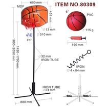  Jays 80309 adjustable vertical rebounds leisure basket ball holder for delivering the gas cylinder