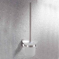 Pure 304 stainless steel electroless mirror bright polished toilet brush toilet brush set toilet brush rack 9809