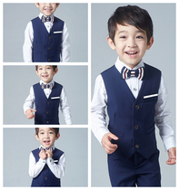 Bailey boys dress suit British tide piano performance dress flower girl dress boy suit suit vest set