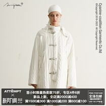  ATTEMPT AW19 metal aircraft buckle hollow open-sewn long cotton suit