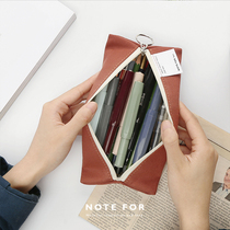 NOTE FOR notebook Basic pen bag Flat large capacity student storage Salt storage bag Portable travel