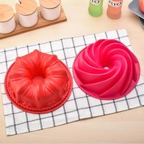 Silicone Savarin Cake Mold Hollow 8-inch Round Qifeng Oven Home Bake