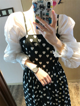 BORAKOO Korea Dongdaemun spring fairies b into white ultra-thin cotton yarn doll shirt