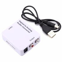 Digital to Analog Audio Converter Adapter Optical Coaxial