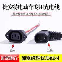 Triple Vertical Male Plug Socket Electric Vehicle Charger Triple Vertical Output Wire Lithium Battery for Teant Electric Vehicle