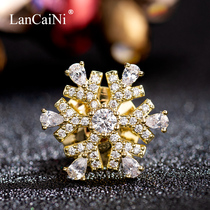 Japanese high-grade brooch snowflake diamond corsage simple versatile silk towel buckle fixed clothes pin decoration for men and women