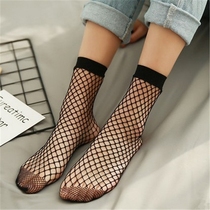 Fishnet socks women tube loafers socks summer short stockings 2021 Spring Breathable ins Tide brand Joker