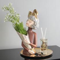 Nordic light luxury porch entry key storage soft design with set bedroom dressing table jewelry storage