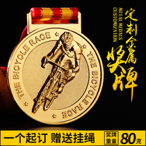 Bicycle Competition Medals Customized Medals New Cycling Competition Awards Free Customized Group Awards Gold Silver and Copper