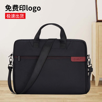  Jerry messenger bag Business document bag handbag shoulder multi-layer office mens canvas briefcase customization