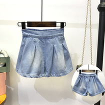 Korean version of childrens clothing South Korea 2020 spring Summer new children Jeans Jeans Jeans 100 Plexant Skirt Pants