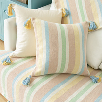 Hipster pillow living room sofa cushion pillow office nap pillow pillow case Core girl heart tassel cute