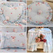 Good dream again and again Mirror flower water moon Bedding accessories Love pillow Pumpkin pillow Bedside table cover