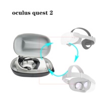 Oculus Quest 2 wearing a super comfortable non-pressure face ergonomic design storage bag