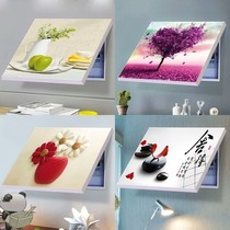 Meter box decorative painting non-perforated main switch household wall rail switch box power supply cover