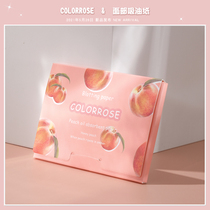 colorrose 300 pieces of oil-absorbing paper face female oil control shrink pores Men de-oil portable peach cute