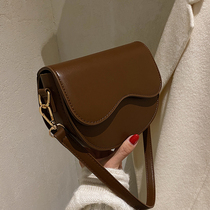France Cone Koery genuine leather bag 2022 new pack bag Satchel Satchel Satchel bursting with single shoulder saddle bag