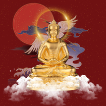  Sambo Buddha statue decoration Home dedicated to Manjushri Bodhisattva Pharmacist Buddha Shakyamuni Buddha Green Mother Tantric Buddha statue