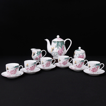 (Master hand-painted)Collection gift Hunan Arts and crafts Master Xiao Jianhui hand-painted tea set tea set