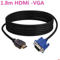 New 1 8M 6FT HDMI To VGA Cable Video Adapter For HDTV Laptop