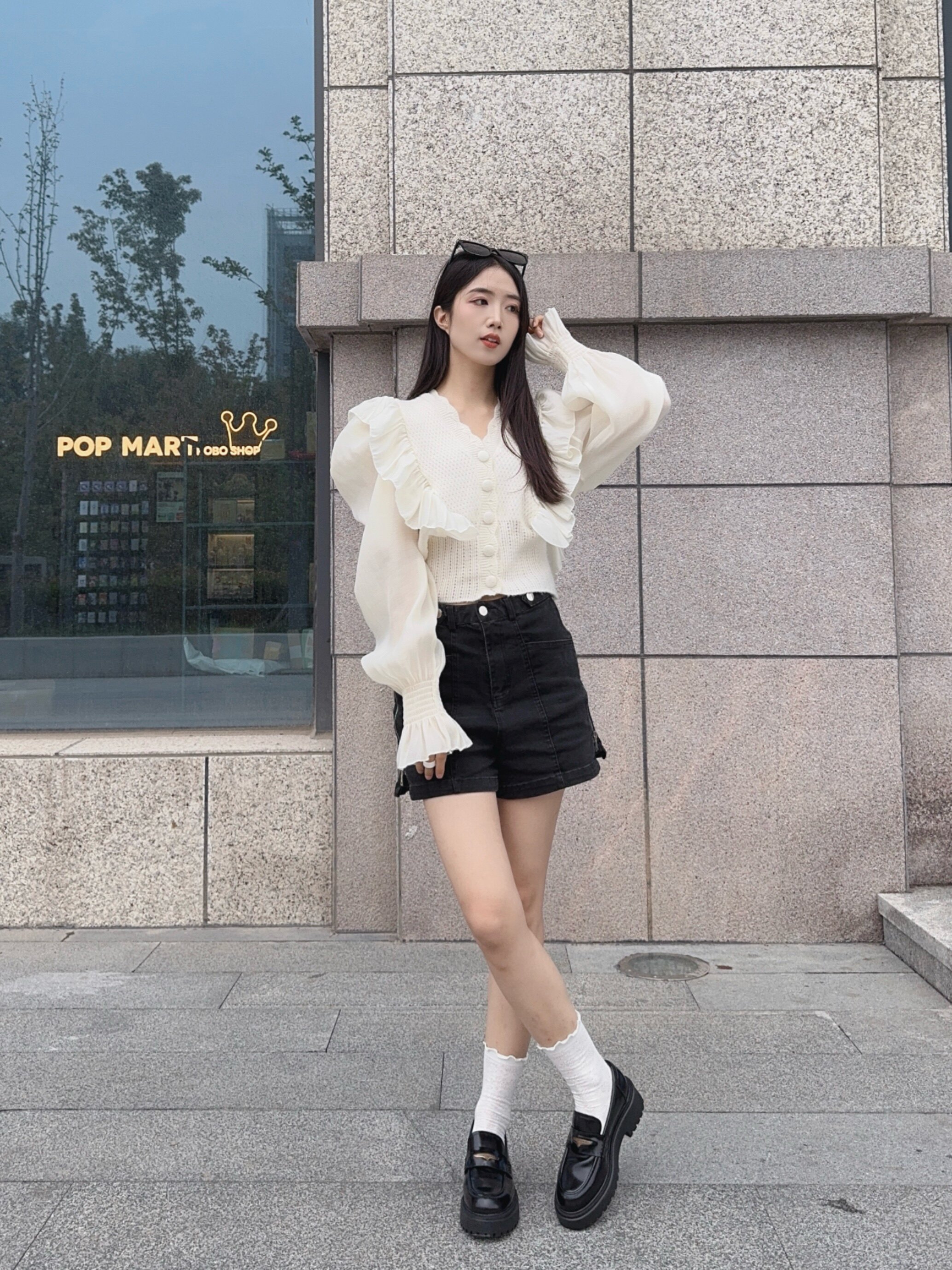 田曦薇同款百丽海鸥乐福鞋2.0 厚底增高设计拉长比例 真皮材质柔软亲肤