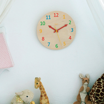 Lemnos Japan imported palette clock wall clock table clock dual-use cute color childrens creative clock