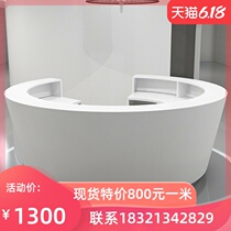  Paint cashier Front desk Reception desk Company front desk table Clothing store Milk tea shop Beauty salon fashion bar counter