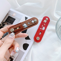 Cute telescopic push-pull mobile phone case ring buckle mobile phone buckle bracket men and womens mobile phone back sticker support frame desktop bedside watching TV artifact Universal Universal pasting frame