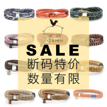 Dutch pig hen couple hand rope mens bracelet hand rope lettering European and American fashion brand bracelet mens trendy ins simple and versatile