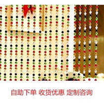 New Pint Pearl Curtain Five Color Crystal Feng Shui Door Curtain Living Room Kitchen Partition Xuanguan hanging curtain toilet full wearing a door curtain bead