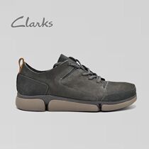 clarks Qi Le mens shoes TriVerve Lace autumn sports leisure three-petal bottom tide shoes small white shoes jogging shoes