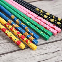 Korean fruit chopsticks cute cartoon creative personality color animal Bamboo non-slip environmental protection chopsticks Korean version