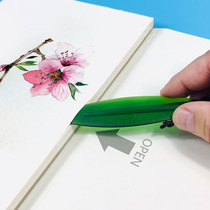 Lancet plastic unsealing knife opening letter knife easy to carry watercolor utensils paper separation knife thick grain Baohong watercolor book four-sided sealing glue watercolor book special unsealing knife