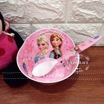 Girl Frozen Aisha Princess Cute Cartoon Plate Rice Bowl Cup Melamine Childrens Tableware Set