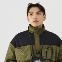 SAMESAME original Japanese thick warm cotton clothes national tide cotton clothes men color flat winter youth coat