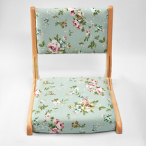 Tatami Folding Chair Curly Wooden Chair Back Chair Japanese Solid Wood Chair