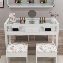 Special manicure table and chair set single double small economy nail table simple modern nail shop table