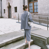 Commuter light familiar professional suit suit suit 2021 New Fashion goddess Fan age reduction early autumn skirt two-piece set