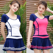 2020 student swimwear womens two-piece split sports skirt boxer boxer swimsuit female Conservative girl