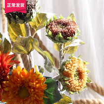 (Mountain Tree) sunflower sunflower disc art emulation flower decoration pendulum piece floral building props Van Goda Garden