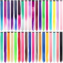 36 Packs Party Highlights Clip in Hair Extensions Streak Syn