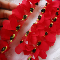 Diy4cm wide variety of chiffon three-dimensional flower flower flower petal hat home accessories skirt flower lace