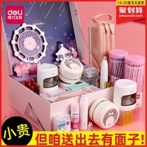 Able Electric Stationery Suit Gift Box Elementary School Students Start School Big Gift Pack A Sophomore Year Study Supplies Children Nursery School Nets Red Stationery Admission Gift Birthday Gift to the Courtesy Prize Girl