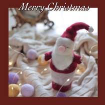 Korean original single wool felt Santa Claus Japanese Korean style Christmas accessories home furnishings texture doll