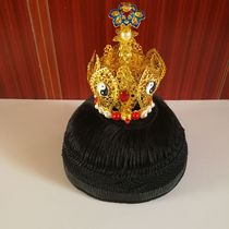 Taoist Lotus Crown Sanqing Crown Taiji Crown Taoist Crown Taoist Crown Taoist crown hat Dao hat Fa hat ponytail hat