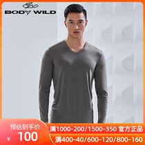 Aimus Baodi Weide antibacterial zinc velvet antibacterial warm clothing v collar base warm long sleeve ZBN72QR1