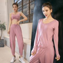  Yoga clothes summer professional high-end fashion loose plus size outdoor running beginner gym sports suit women
